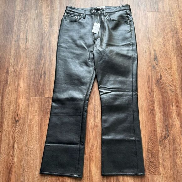 Agolde Recycled Leather 90’s Pinch Waist NWT 30 - Picture 4 of 17